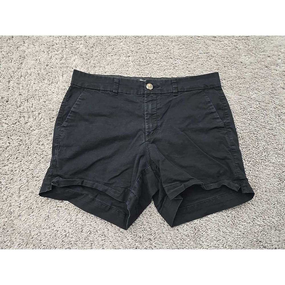 Old Navy Everyday Shorts Womens 8 Black Inseam: 4.5" MidRise Chino Preppy Casual - Picture 1 of 7